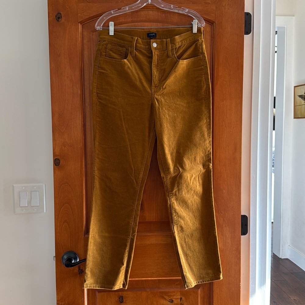 J Crew Stretch Cord Ankle Jeans